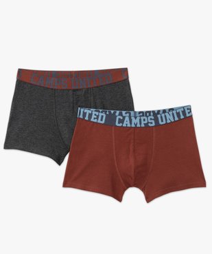 Boxer en coton stretch unis homme (lot de 2) - Camps United vue5 - CAMPS GEMO FOR GOOD - GEMO