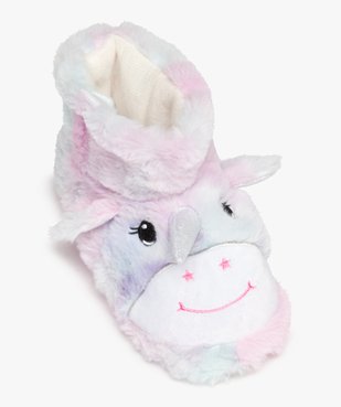 Chaussons montants en forme de licorne fille vue5 - GEMO (ENFANT) - GEMO