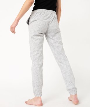 Pantalon de pyjama imprimé avec bas élastiqué femme vue5 - GEMO 4G FEMME - GEMO