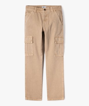 Pantalon cargo en toile denim garçon vue1 - GEMO 4G GARCON - GEMO