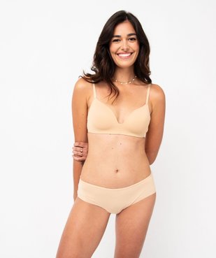 Soutien-gorge triangle sans armature à bonnets moulés vue3 - GEMO 4G FEMME - GEMO