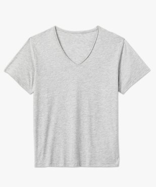 Tee-shirt manches courte à col V femme grande taille vue4 - GEMO (G TAILLE) - GEMO