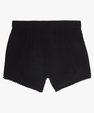 Short fille ample et fluide à pompons vue2 - GEMO (JUNIOR) - GEMO