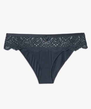 Culotte femme grande taille en dentelle et microfibre  vue4 - GEMO(HOMWR FEM) - GEMO