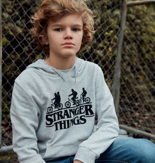 Sweat garçon à capuche avec motif – Stranger Things vue4 - STRANGER THINGS - GEMO