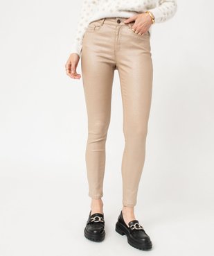 Pantalon pailleté coupe skinny taille haute femme vue1 - GEMO(FEMME PAP) - GEMO