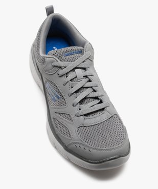 Baskets homme unies détails en mesh - Skechers vue5 - SKECHERS - GEMO