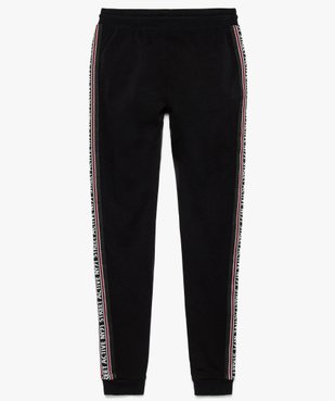 Pantalon de jogging garçon avec bande latérale brodée vue2 - GEMO (JUNIOR) - GEMO