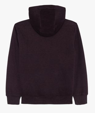 Sweat garçon doublé avec capuche et fermeture zippée vue2 - GEMO (JUNIOR) - GEMO