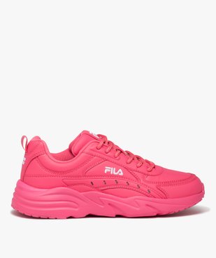 Baskets femme unies à lacets ton sur ton style running - Fila vue1 - FILA - GEMO