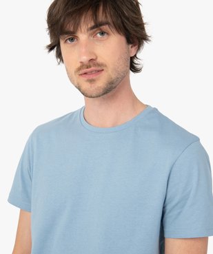 Tee-shirt à manches courtes et col rond homme vue2 - GEMO 4G HOMME - GEMO