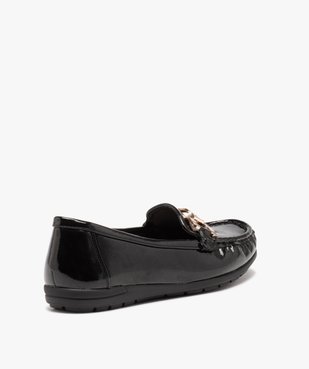 Mocassins confort femme dessus verni avec barrette métallique  vue4 - GEMO (CONFORT) - GEMO