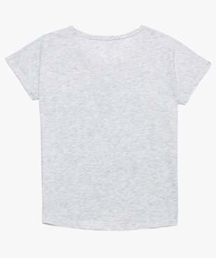 Tee-shirt fille ample imprimé avec dos rallongé et arrondi vue1 - GEMO (JUNIOR) - GEMO