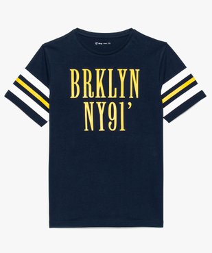 Tee-shirt garçon avec inscription Brooklyn vue2 - GEMO (JUNIOR) - GEMO