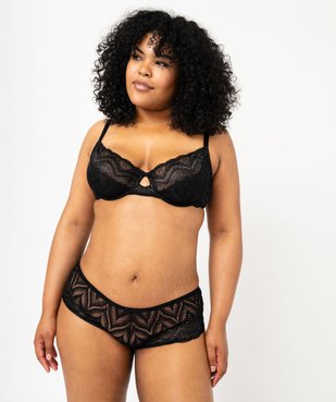 Soutien-gorge grande taille emboitant à armatures en dentelle vue5 - GEMO(HOMWR FEM) - GEMO