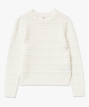 Pull en maille ajourée femme vue4 - GEMO(FEMME PAP) - GEMO