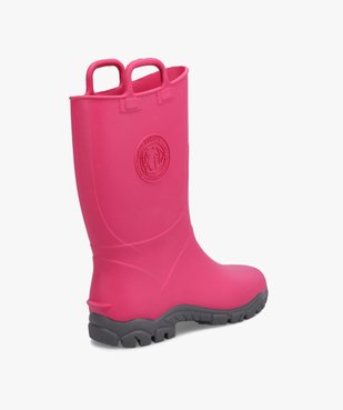 Bottes de pluie fille unies à anses - Boatilus vue4 - BOATILUS - GEMO