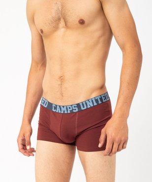 Boxer en coton stretch unis homme (lot de 2) - Camps United vue4 - CAMPS G4G - GEMO