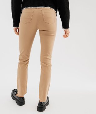 Pantalon coupe Regular taille normale femme vue8 - GEMO 4G FEMME - GEMO