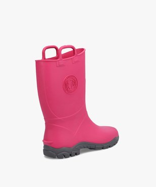 Bottes de pluie fille unies avec anses sur le col – Boatilus vue4 - BOATILUS - GEMO