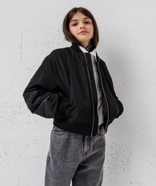 Blouson bomber court fille vue1 - GEMO 4G FILLE - GEMO