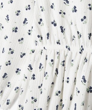 Robe manches longues à motifs fleuris fille vue2 - GEMO (ENFANT) - GEMO