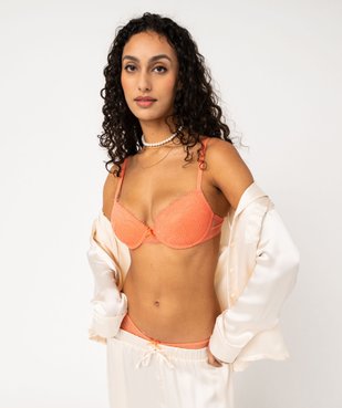 Soutien-gorge corbeille en dentelle à armatures vue1 - GEMO(HOMWR FEM) - GEMO