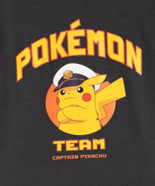 Tee-shirt manches courtes imprimé Pikachu garçon - Pokémon vue2 - POKEMON - GEMO