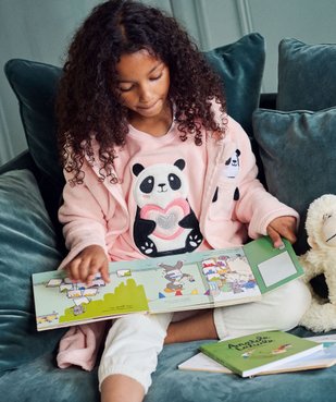 Pyjama en velours avec motif panda fille vue5 - GEMO (ENFANT) - GEMO