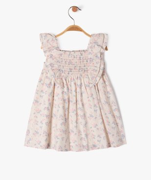 Robe sans manches à motifs fleuris bébé fille - LuluCastagnette vue3 - LULUCASTAGNETTE - GEMO