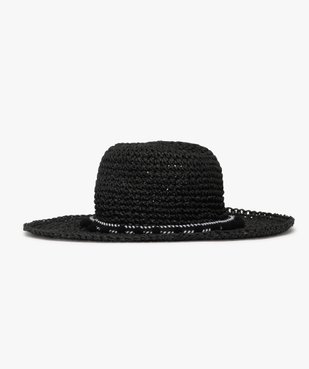 Chapeau en paille forme capeline femme vue2 - GEMO (ACCESS) - GEMO