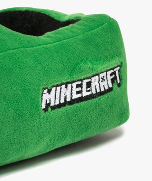 Chaussons garçon en volume à bout carré Minecraft vue6 - MINECRAFT - GEMO