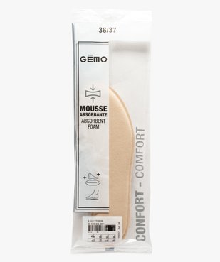 Semelles en mousse absorbante vue2 - GEMO (ENTRETIEN) - GEMO