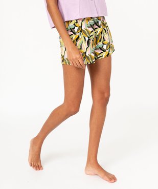 Short de pyjama femme ample à motifs  vue1 - GEMO(HOMWR FEM) - GEMO