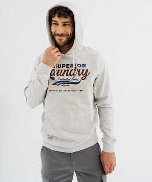 Sweat à capuche avec inscriptions homme - Tokyo Laundry vue1 - TOKYO LAUNDRY - GEMO