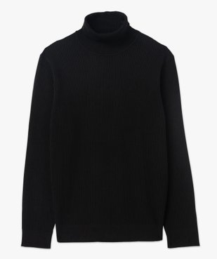 Pull en maille côtelée à col roulé homme vue4 - GEMO (HOMME) - GEMO