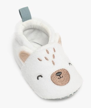 Chaussons de naissance en velours motif ours bébé garçon vue5 - LITTLE LOVE GEMO FOR GOOD - GEMO