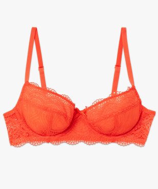 Soutien-gorge à armatures forme corbeille en dentelle vue4 - GEMO(HOMWR FEM) - GEMO