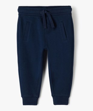 Pantalon de jogging avec ceinture bord-côte bébé garçon vue1 - GEMO 4G BEBE - GEMO