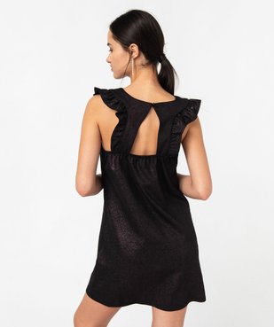 Robe de soirée pailletée avec dos ouvert femme vue3 - GEMO(FEMME PAP) - GEMO