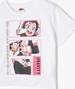 Tee-shirt manches courtes imprimé fille - My Hero Academia vue2 - MYHERO ACADEMIA - GEMO