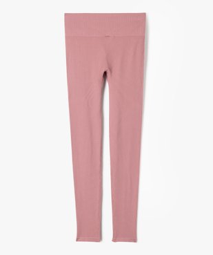 Legging en maille côtelée sans coutures fille vue3 - GEMO (JUNIOR) - GEMO