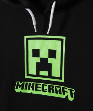 Sweat garçon à capuche avec motif - Minecraft vue2 - MINECRAFT - GEMO