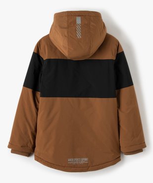 Blouson garçon déperlant avec capuche et doublure polaire vue4 - GEMO (ENFANT) - GEMO