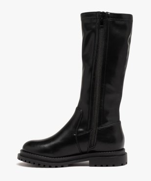 Boots fille montantes dessus uni à semelle crantée et à zip vue3 - GEMO (ENFANT) - GEMO