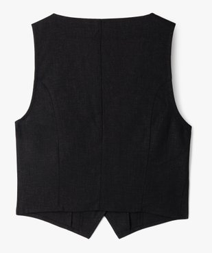 Gilet de costume sans manches fille vue3 - GEMO 4G FILLE - GEMO