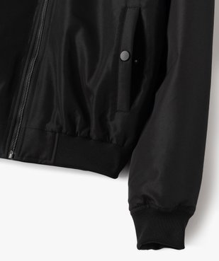 Blouson bomber en toile déperlante unie homme vue4 - GEMO (JUNIOR) - GEMO