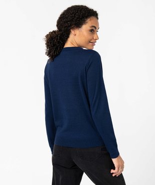 Pull de Noël femme avec motif à sequins vue3 - GEMO(FEMME PAP) - GEMO