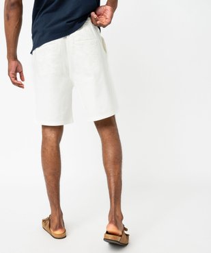 Bermuda chino en coton stretch et taille élastiquée homme vue3 - GEMO (HOMME) - GEMO