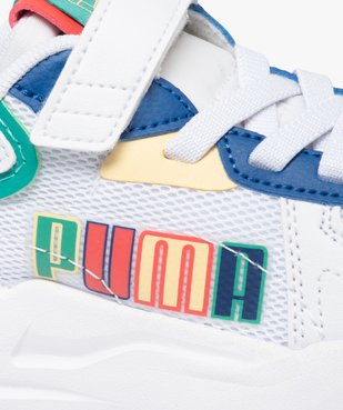 Baskets garçon en mesh avec détails colorés et à scratch - Puma vue6 - PUMA - GEMO